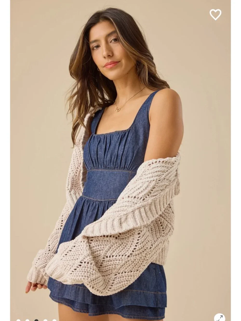 Denim Romper Altar'd State Ava Denim Romper NWT - Picture 2 of 5